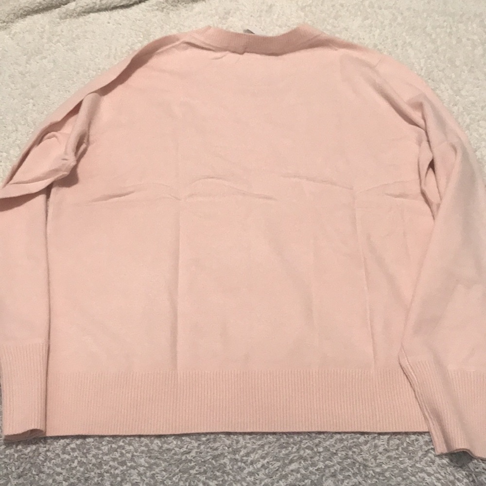 NWT - LOFT | Classic Light Pink Crew Neck Sweater | Size XL - Picture 2 of 6